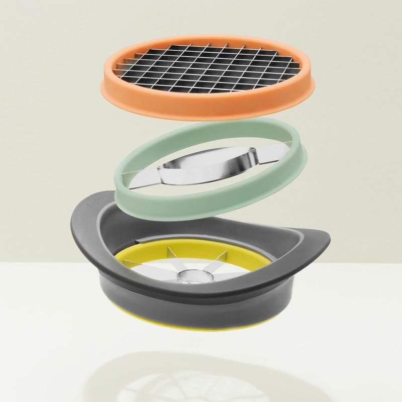 BergHoff Leo Vegetable Cutting Set All-in-One (Cutting Set for Fruit and Vegetables, Includes Cutting Insert for Mango/Apple/Potato/Apple Slicer) - Image 2