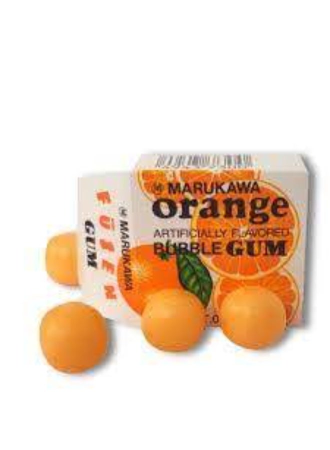 Marukawa Orange Bubble Gum – Pack of 12 | Classic Japanese Bubble Gum with Juicy Orange Flavor | Fun & Chewy Candy for Kids & Adults - Image 3