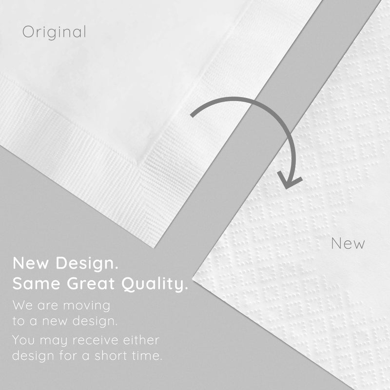 Creative Converting 573272 Solid White 2-Ply Beverage Napkins, 20pcs - Image 5