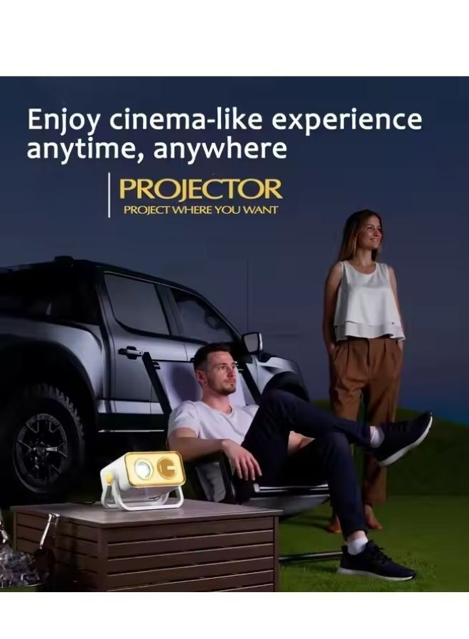 Smartbarry HT23 4K Ultra HD Smart Projector, Electric Focus, 5G Dual-Band WiFi & Bluetooth, Android 11.0 Home Theater Projector for Movies, Gaming, Office & Meetings – White - Image 5