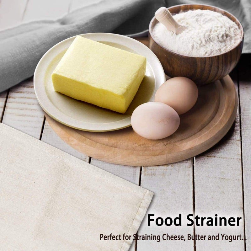SARFII Professional Muslin Cotton Strainer or Cheese Cloth UnbleachedMaking CheeseBaking Hallowmas Decoration1x1 MeterBeige1 - Image 4