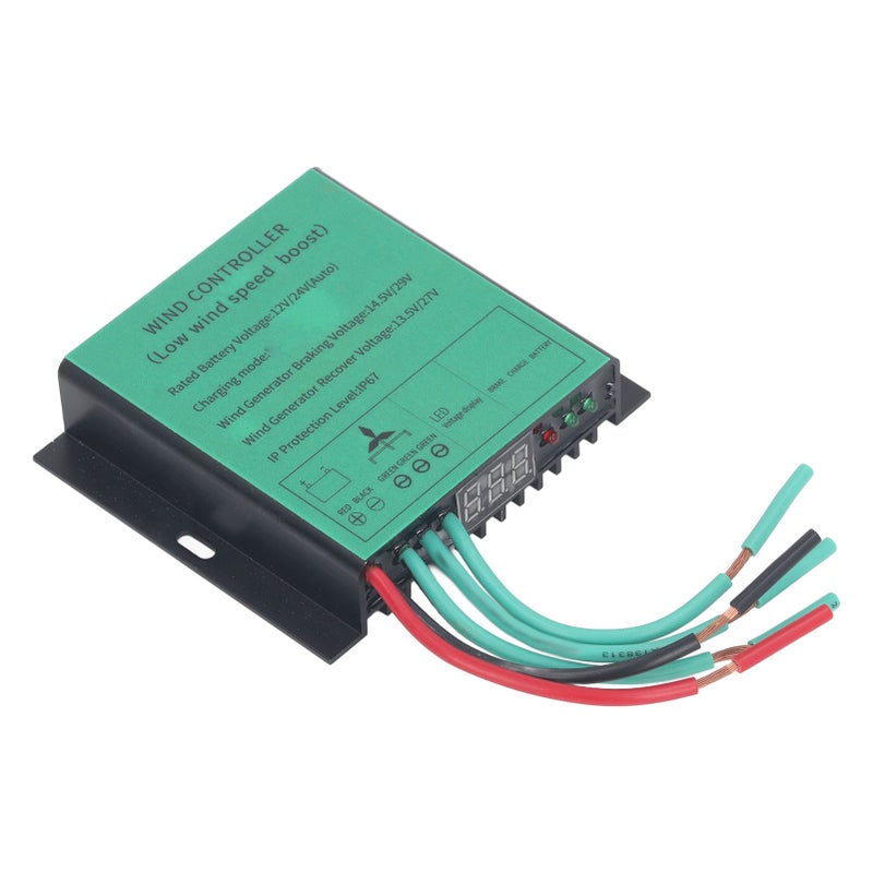 وحدة تحكم شحن توربين الرياح MPPT 100W‑600W 12V 24V مطابقة تلقائية IP67 مقاومة للماء مولد عالمي جهد منخفض - Image 4
