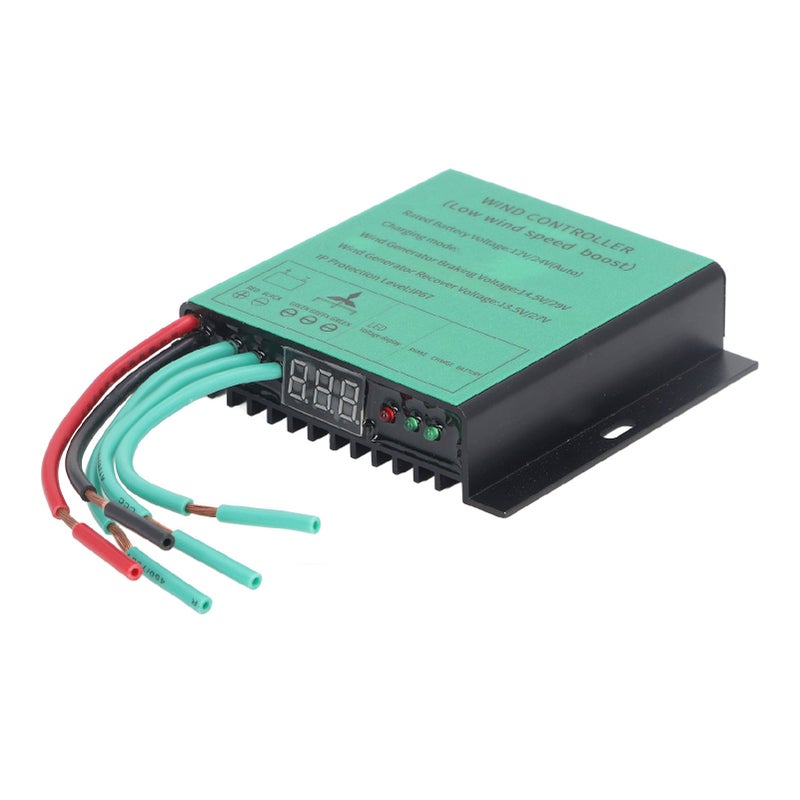 وحدة تحكم شحن توربين الرياح MPPT 100W‑600W 12V 24V مطابقة تلقائية IP67 مقاومة للماء مولد عالمي جهد منخفض - Image 5