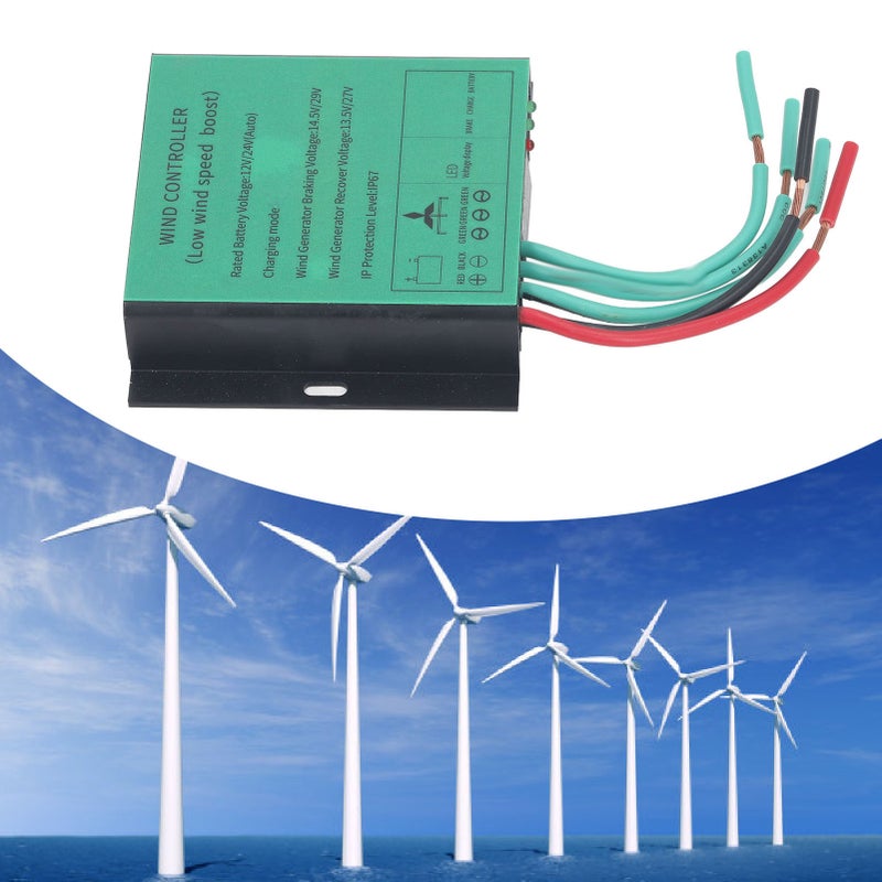 وحدة تحكم شحن توربين الرياح MPPT 100W‑600W 12V 24V مطابقة تلقائية IP67 مقاومة للماء مولد عالمي جهد منخفض - Image 1