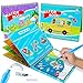 hapray Magic Water Paint Coloring Books for Toddler Art Toys Age 24 Educational Learning Doodle Toy Gifts for Girl Boy 3 2 1 Year Alphabet Transportation 2 Pack - Image 2
