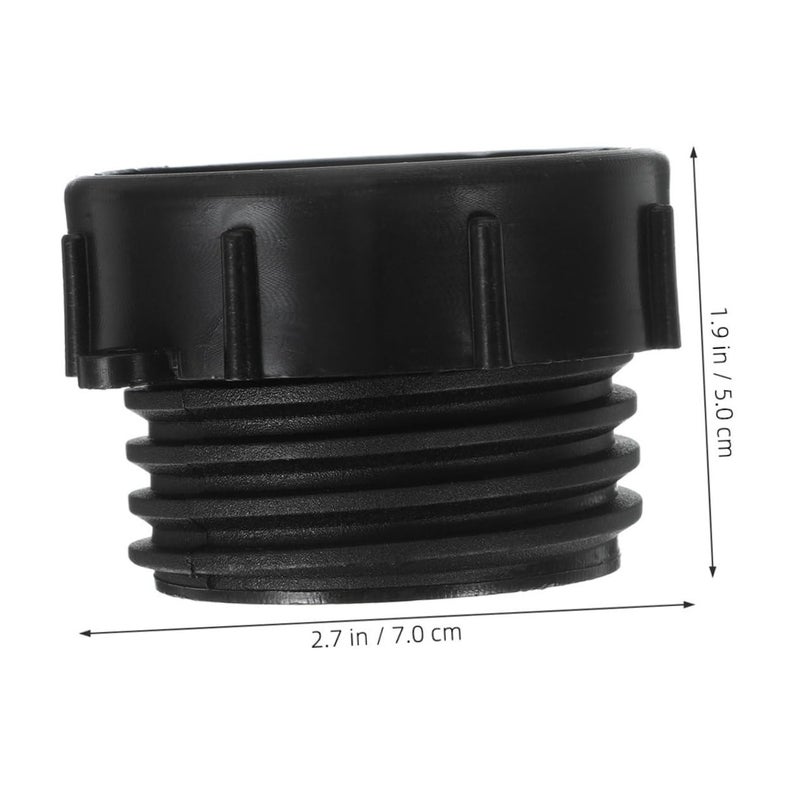 2 Pcs IBC Tote Tank Adapter Fine to Coarse Thread Connector Size 6.30x6.30x4.50cm for Garden Hose - Image 3