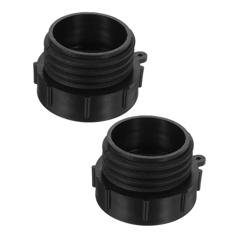 2 Pcs IBC Tote Tank Adapter Fine to Coarse Thread Connector Size 6.30x6.30x4.50cm for Garden Hose - Image 2