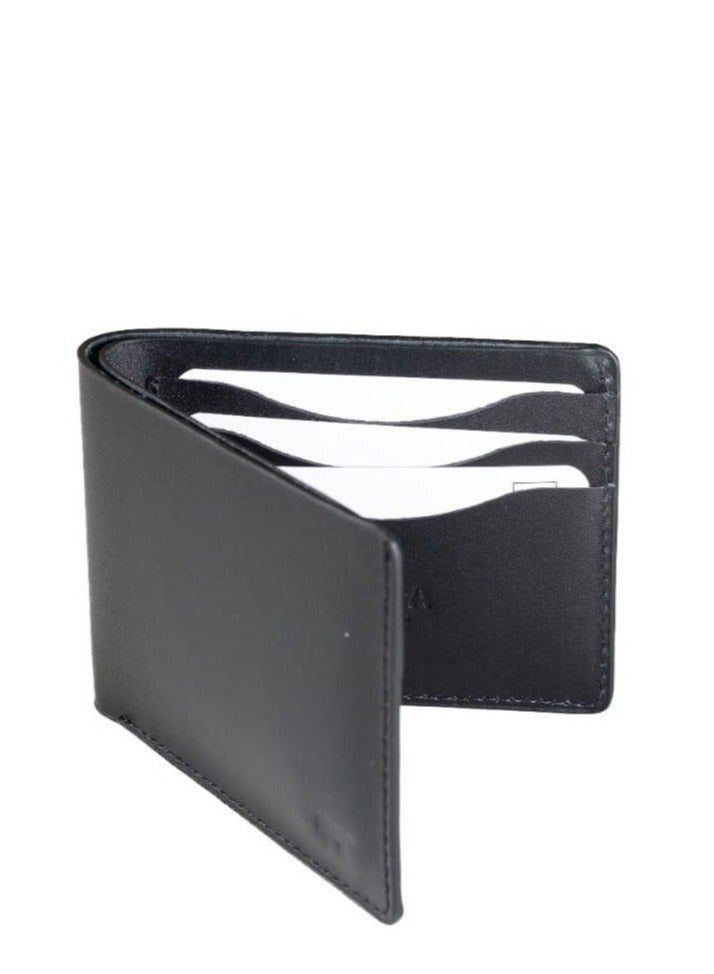 Odra BalanceFold Real Leather Wallet for Men Symmetrical Bifold Design Black NO930 - Image 2