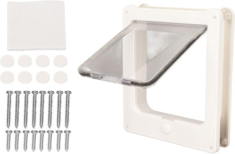 Lockable Flap Door Automatic Cat Door 4 Modes Noiseless ABS Plastic Fits Hollow Interior Doors - Image 2
