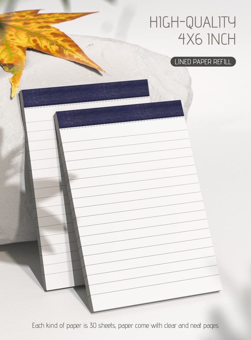 Aidunmis Notepads 4x6 Inch Grocery List Pads 8 Pack Shopping List Pad Small Note Pads for Office Supplies Lined Paper To Do List Notepad of Work Memo Pad for Checklist Organizer Writing Pads of Paper 30 Sheets - Image 3