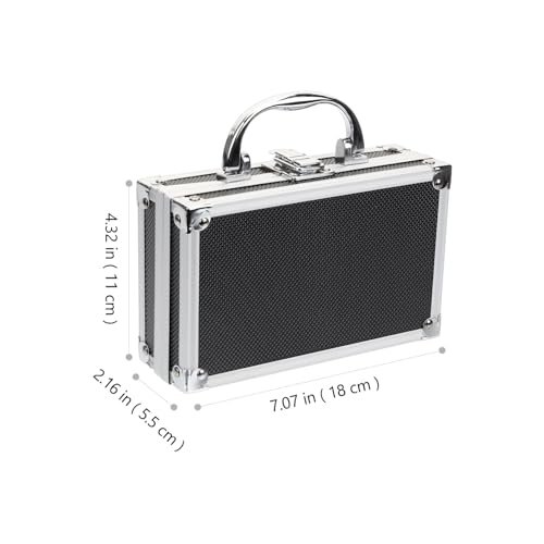 DOITOOL Aluminum Alloy Toolbox Portable Tool Storage Box Organizer with Large Capacity and Reinforced Handle for Tools and Accessories 7 X 7 X 7 Inches - Image 3