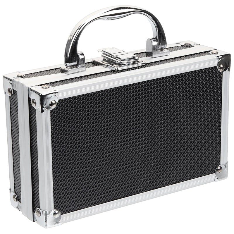 DOITOOL Aluminum Alloy Toolbox Portable Tool Storage Box Organizer with Large Capacity and Reinforced Handle for Tools and Accessories 7 X 7 X 7 Inches - Image 2