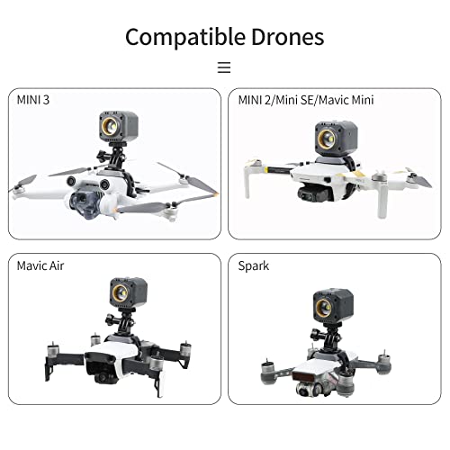 Hanatora Drone Night Flight Lights for DJI Mini 4K2Mini 5 4 3 ProMini SEMavic MiniMavic AirSparkLed Search Light Kit Accessories - Image 5