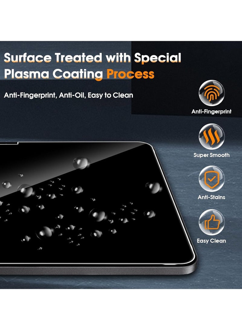 عام [1 عبوة] واقي شاشة للخصوصية متوافق مع آي باد برو 11 بوصة (إم 4) 2024 ، زجاج مقسى مضاد للتجسس ، صلابة 9 ساعات مضاد للخدش - Image 4