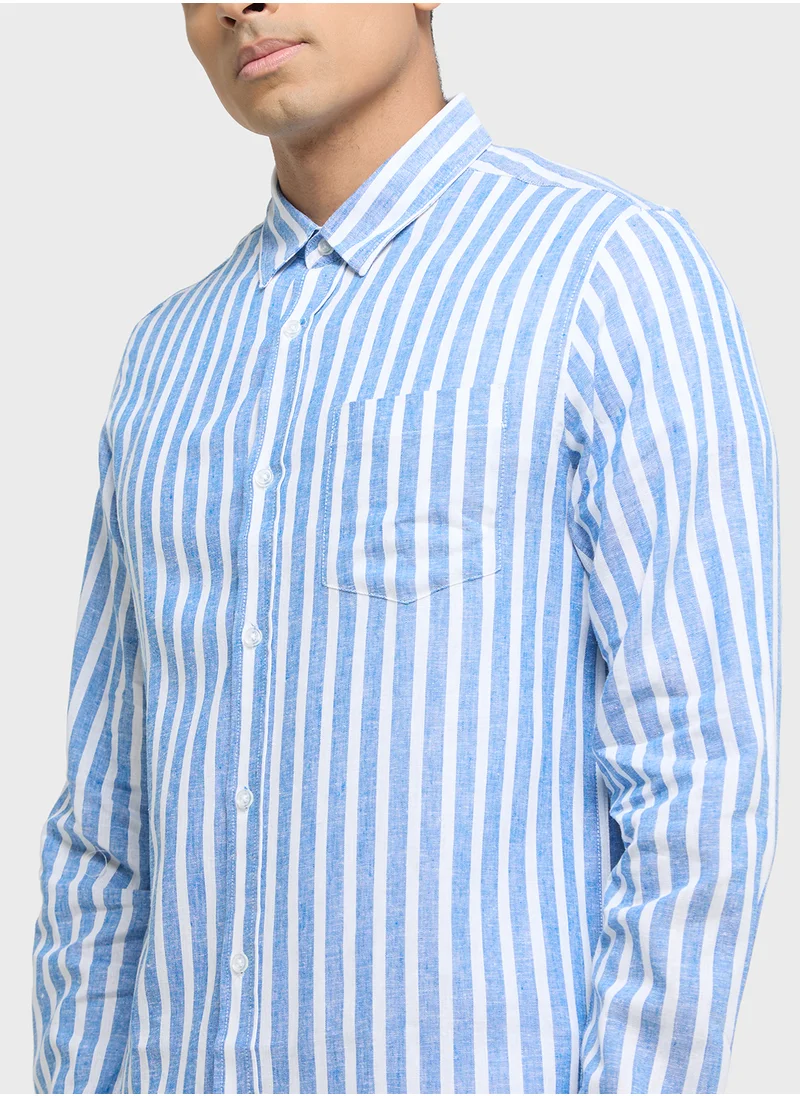 Robert Wood Striped Shirt