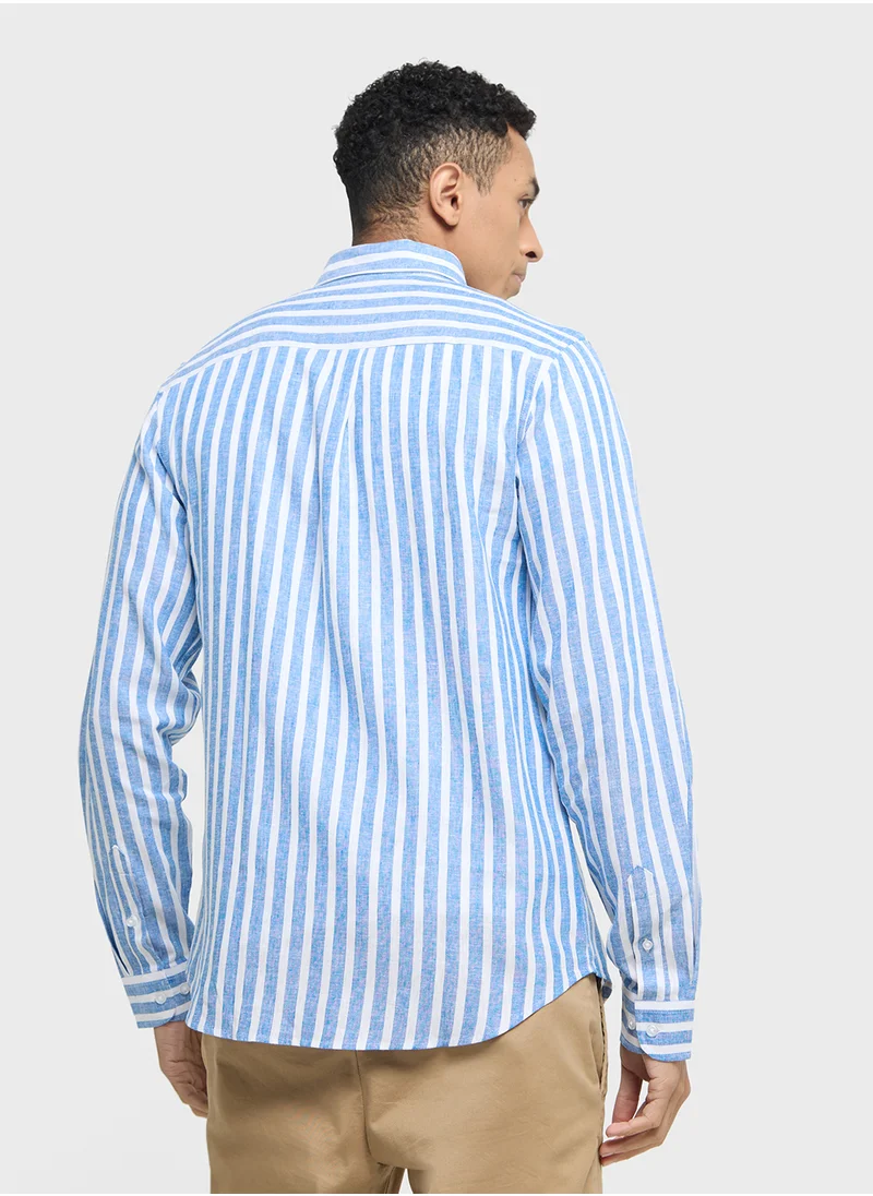 روبرت وود Striped Shirt