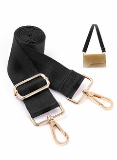 Y&D Purse Straps, 2 PCS Wide Strap Adjustable Replacement Shoulder Crossbody Handbag Strap, Black  - Image 1