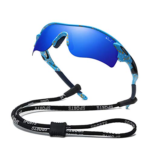 Bevi Polarized Sports Sunglasses for Men Women Baseball Running Cycling Golf Tr90 Durable and Ultralight Frame 2735C1 - Image 1