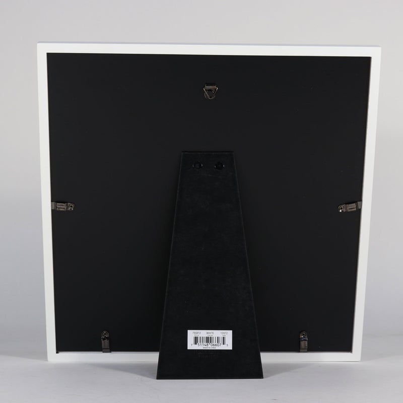 Lawrence Frames 755812 White Wood Picture Frame, 12x12 - Image 3