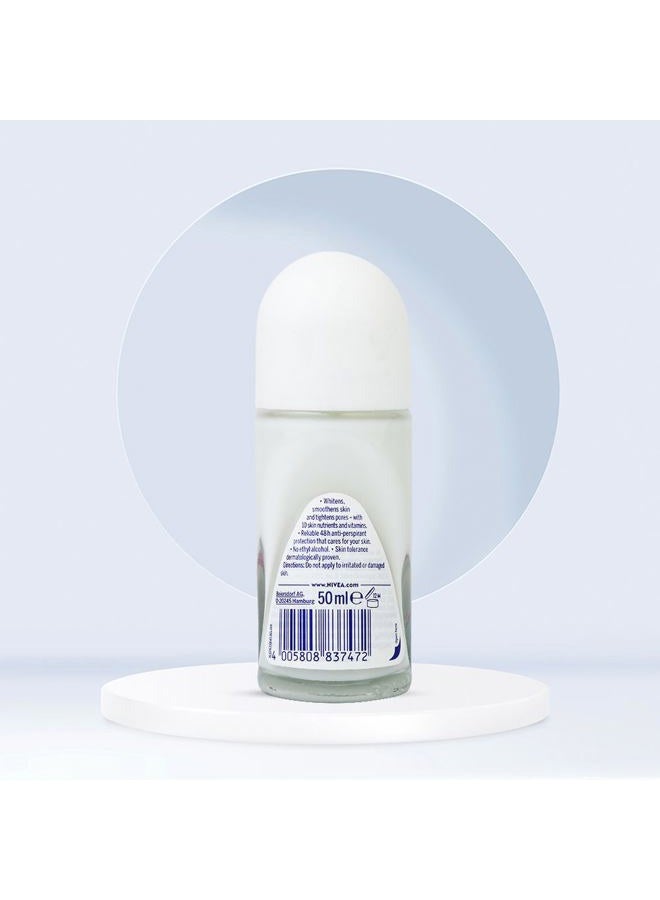 Nivea مزيل العرق نيفيا لتفتيح البشرة عناية إضافية 48 ساعة رول أون: 50 مل. (عبوة من 3) - Image 4