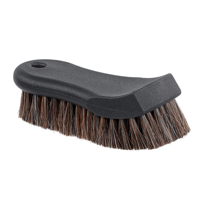 ABN Horsehair Shoe Brush 6in Boot Brush for Cleaning Leather Detailing Brush for Car Interiors Furniture Sneakers Boots
