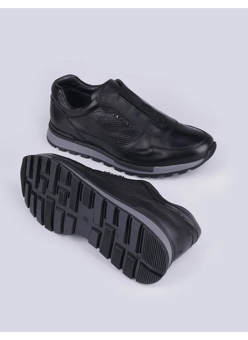 Cabani Leather Black Men's Sports Shoes