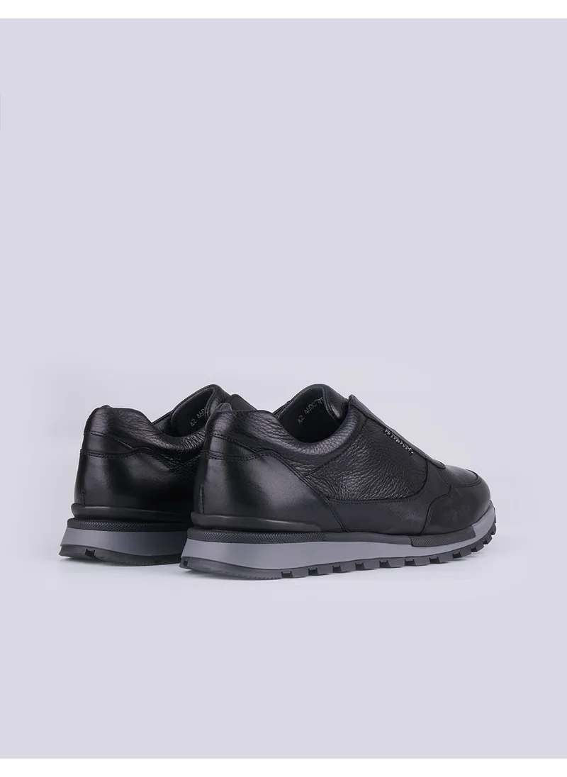 Cabani Leather Black Men's Sports Shoes
