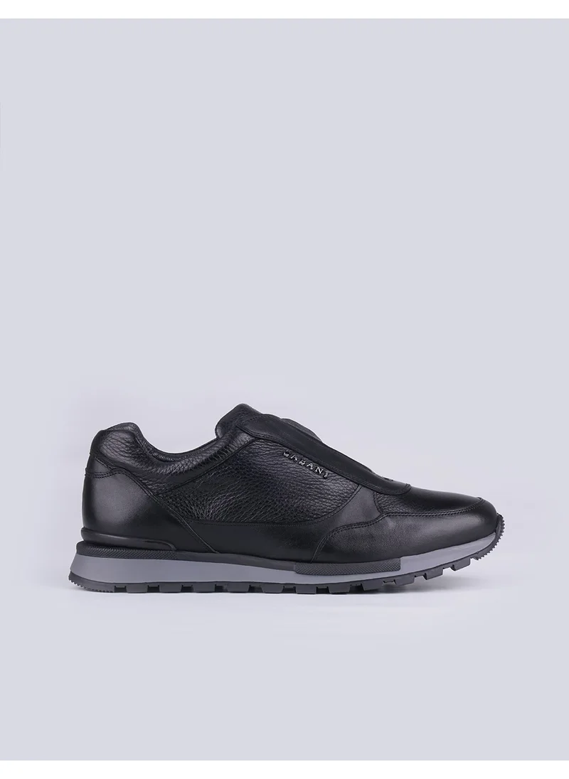 Cabani Leather Black Men's Sports Shoes