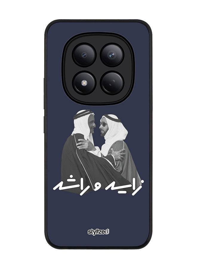 For Xiaomi Redmi Note 15 Pro 4G Case,Slim fit Camera Protection, Shockproof Thin Phone cover  - Sheikh Zayed And Sheikh Rashid Dark Blue