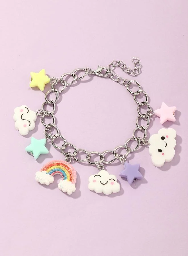 Take Two Drop Charm Chain Bracelet