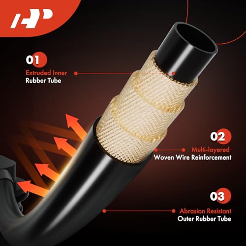 A-Premium A/C Discharge Line Hose Assembly Compatible with Ford F-150 2010-2014 V8 6.2L, Compressor to Condenser - Image 5