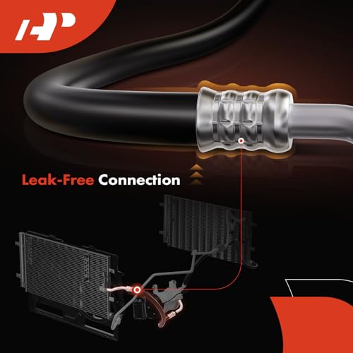 A-Premium A/C Discharge Line Hose Assembly Compatible with Ford F-150 2010-2014 V8 6.2L, Compressor to Condenser - Image 4
