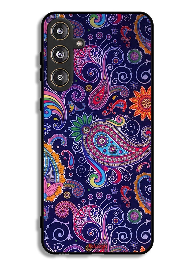 Tolwak Samsung Galaxy M55 5G Protective Case Cover Mandala Art Pattern - Image 1