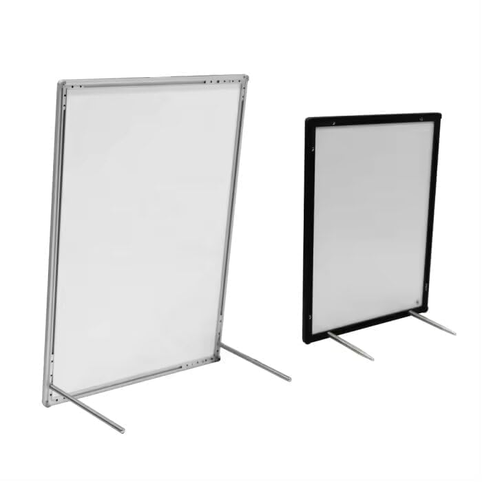 MOAAD صندوق إعلانات LED رفيع A5 معروض مضاء لعرض الملصقات في المقاهي والمطاعم وشاشات عرض ملصقات الأفلام بإطار من الألمنيوم وزجاج مقسى (A5) - Image 4