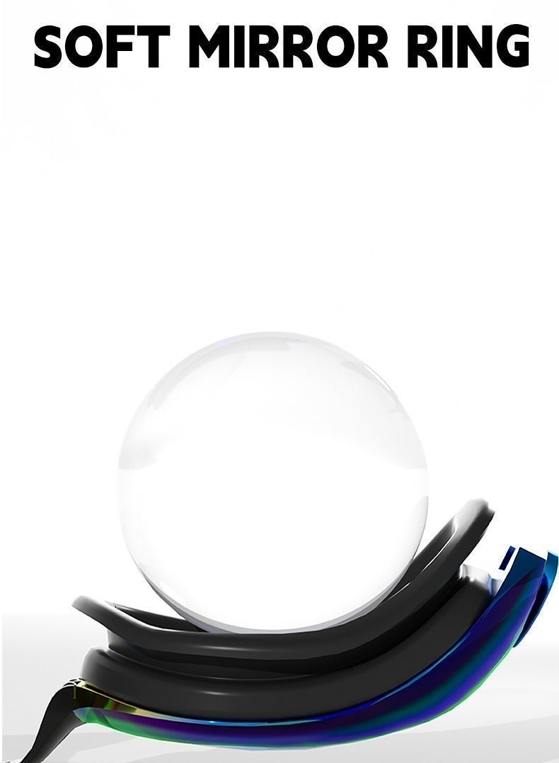 أكسبيه 5 في 1 نظارات سباحة مضادة للضباب -مجموعة النظارات المزودة بغطاء سباحة، سدادات الأذن، مشبك الأنف، نظارات مقاومة للتسرّب -نظارات سباحة مقاومة للماء يمكن أن تحجب الأشعة فوق البنفسجية بفعالية -ملائمة للرجال والنساء (وردي اللون) - Image 5