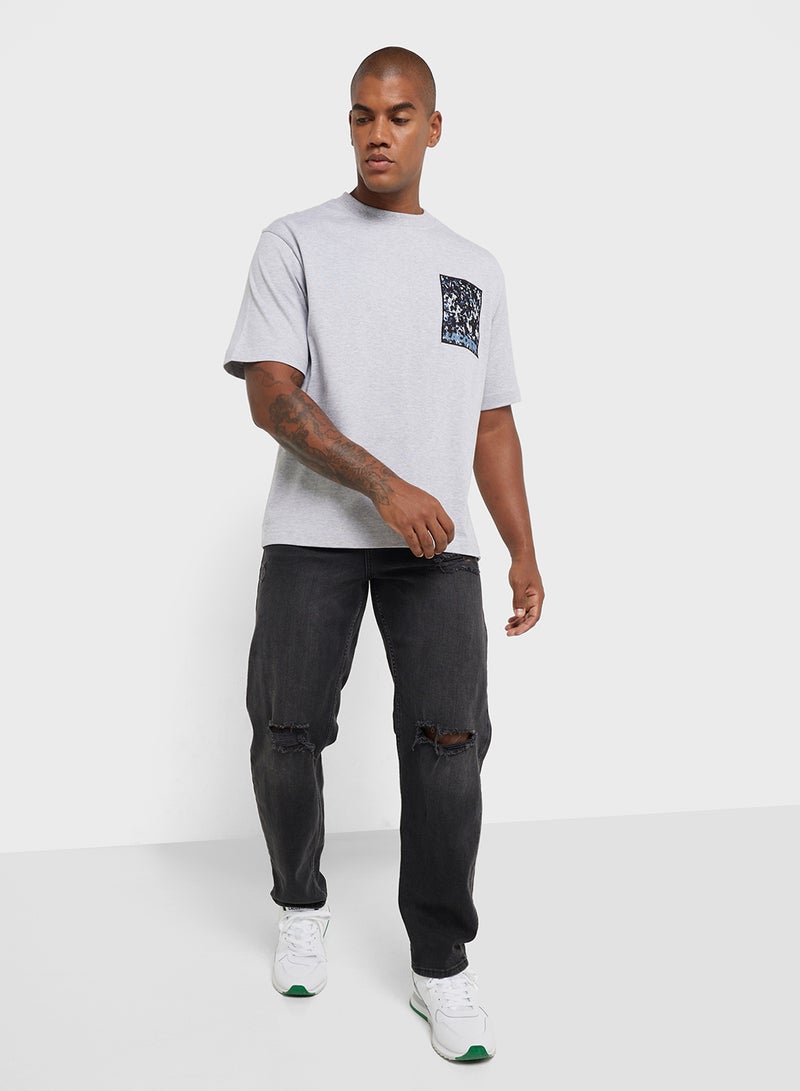 LACOSTE Logo Graphic Crew Neck Short Sleeve T-Shirt  - Image 4