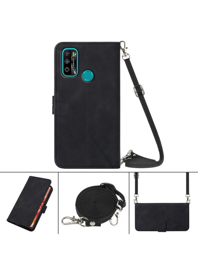 Zaboon Case For Infinix X680 Hot 9 play Crossbody 3D Embossed Flip Leather Phone Case - Image 2