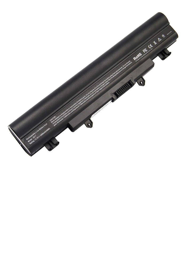 Generic - 11.1V 4400mAh AL14A32 Laptop Battery Compatible for Acer Aspire E1-571 E5-571 E5-411 E5-421 E5-511 E5-521 V3-472 V3-572 E14 E15 Touch Extensa 2509 2510 Travelmate P246 TMP246 Series - Image 1