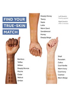 No7 Lift & Luminate Triple Action Serum Foundation - Liquid Makeup with SPF 15 for a Dewy, Glowy Base - Radiant Formula for Mature Skin - Latte (1 Fl Oz)  - Image 4