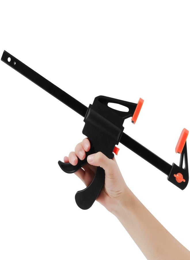 SEHOI 4 Pack 10 Inch Bar Clamp, Quick Grip Clamp with 16 Inch Spreader, Flexible One-Handed Ratchet Bar Clamp for Woodworking - Image 3