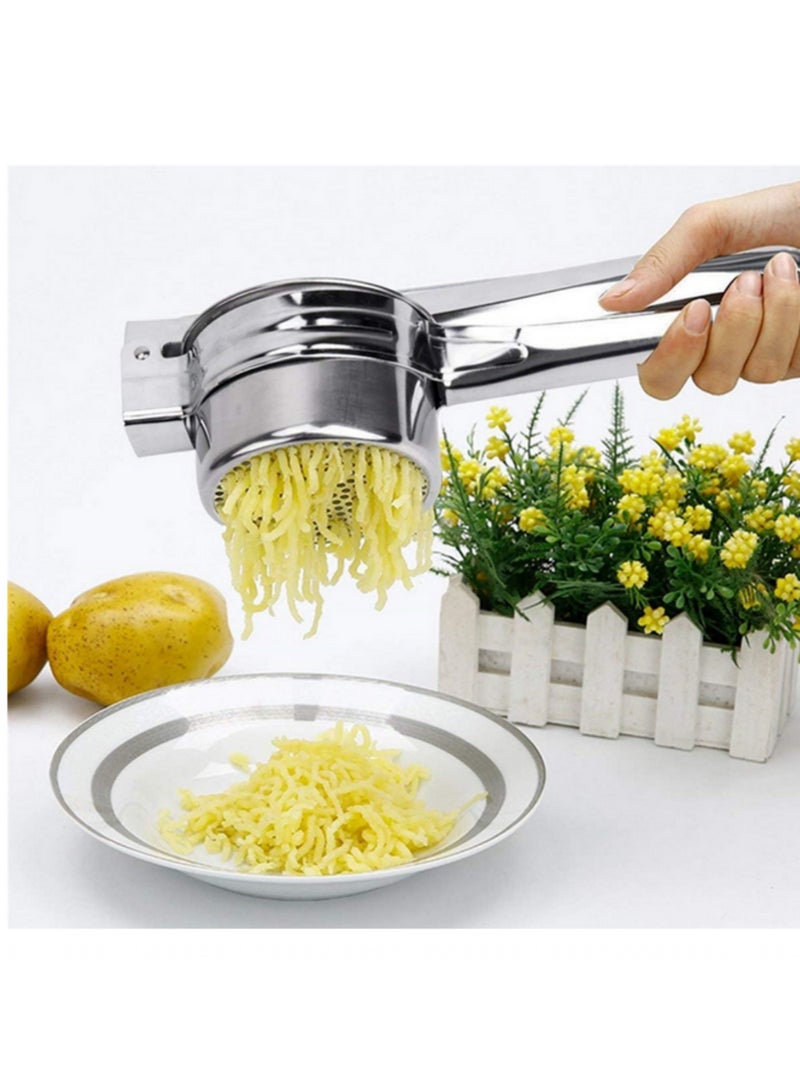 1 قطعة هراسة بطاطس مع 3 أقراص قابلة للتبديل - هراسة فواكه متعددة الوظائف - مستلزمات مطبخ - هراسات طعام من الفولاذ المقاوم للصدأ - Image 5