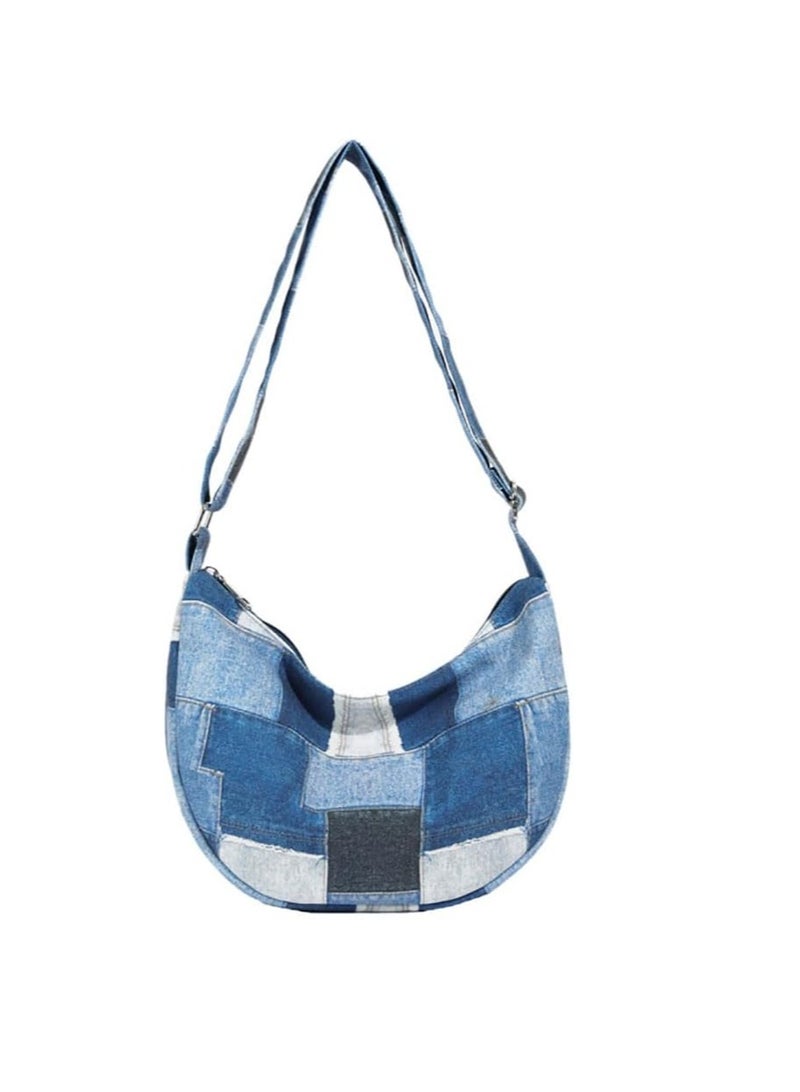 iCozzier iCozzier canvas tote bag, casual, hobo, crossbody, shoulder bag, for women and men, large purse, handbag, travel, work, multicoloured  - Image 4