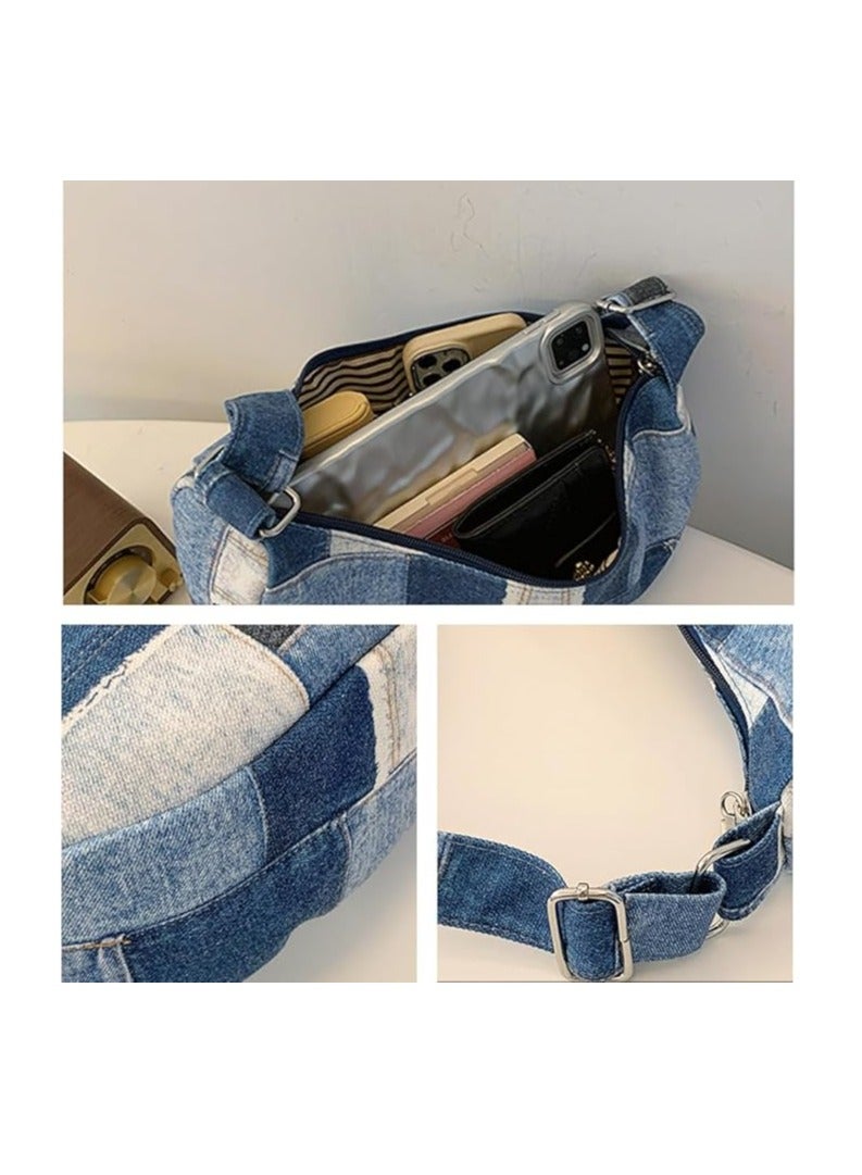 iCozzier iCozzier canvas tote bag, casual, hobo, crossbody, shoulder bag, for women and men, large purse, handbag, travel, work, multicoloured  - Image 2