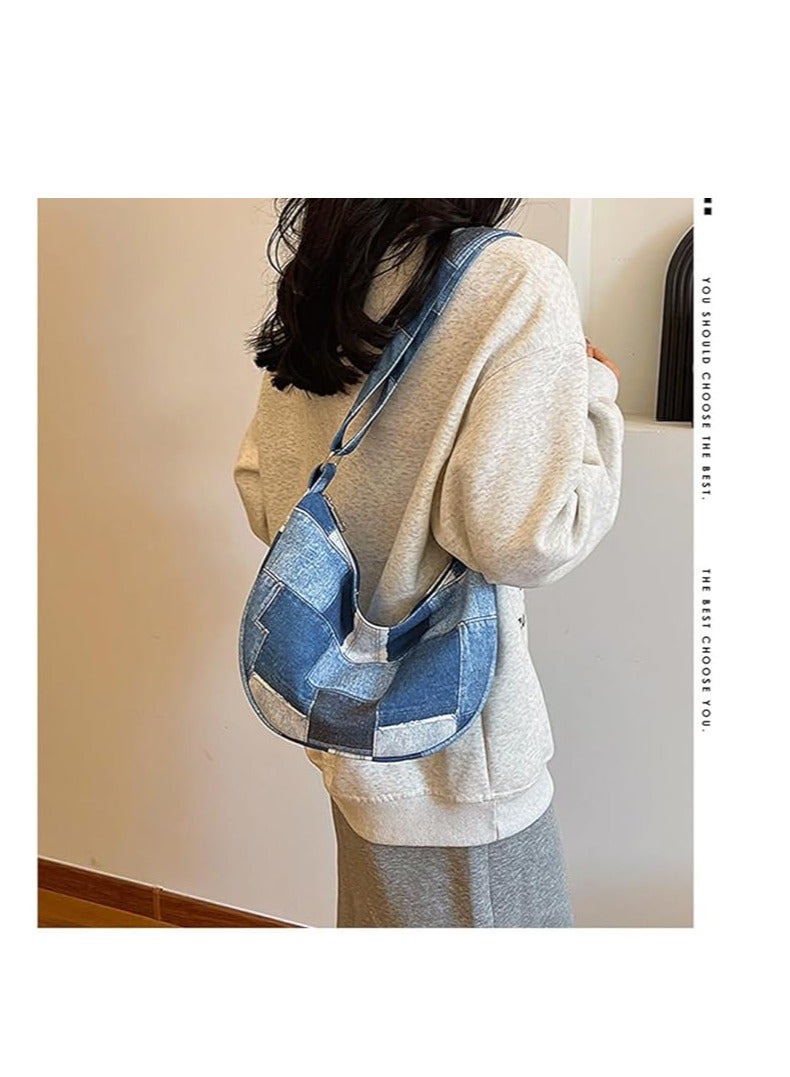 iCozzier iCozzier canvas tote bag, casual, hobo, crossbody, shoulder bag, for women and men, large purse, handbag, travel, work, multicoloured  - Image 3