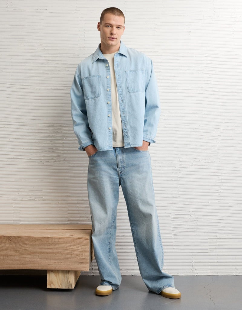 American Eagle AE Denim Workshirt - Image 3