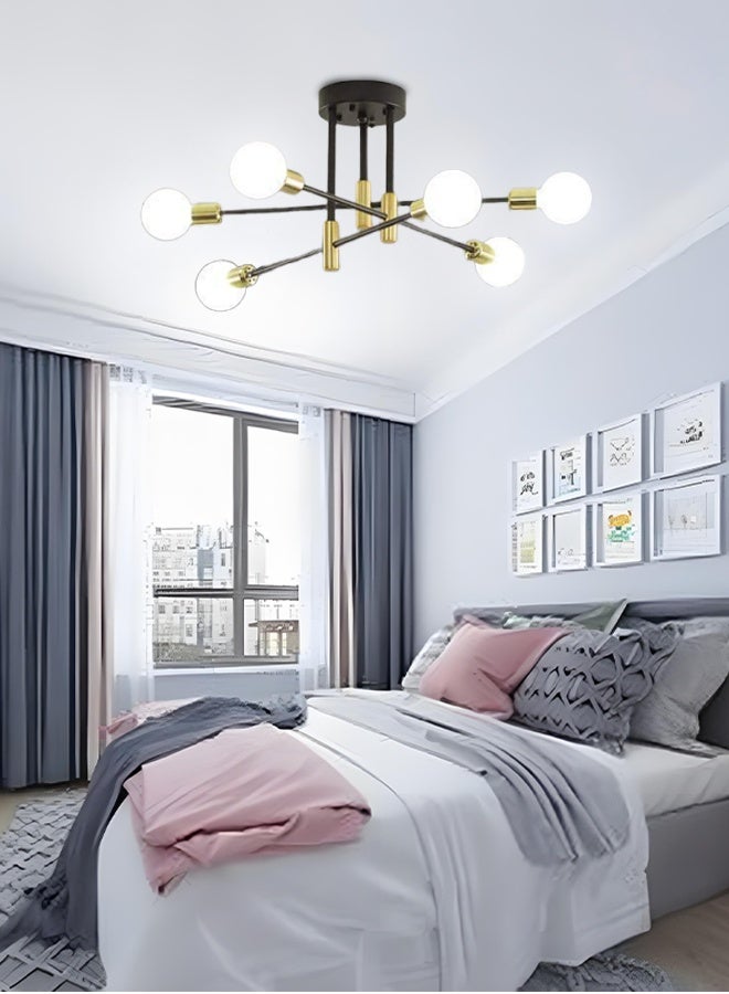 Nordic minimalist living room ceiling lamps and chandeliers, dining room American ironwork luxury style, study, bedroom, creative candelabra lamps - Image 2