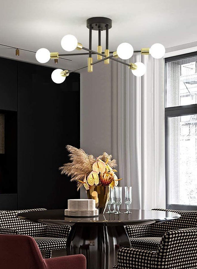 Nordic minimalist living room ceiling lamps and chandeliers, dining room American ironwork luxury style, study, bedroom, creative candelabra lamps - Image 4