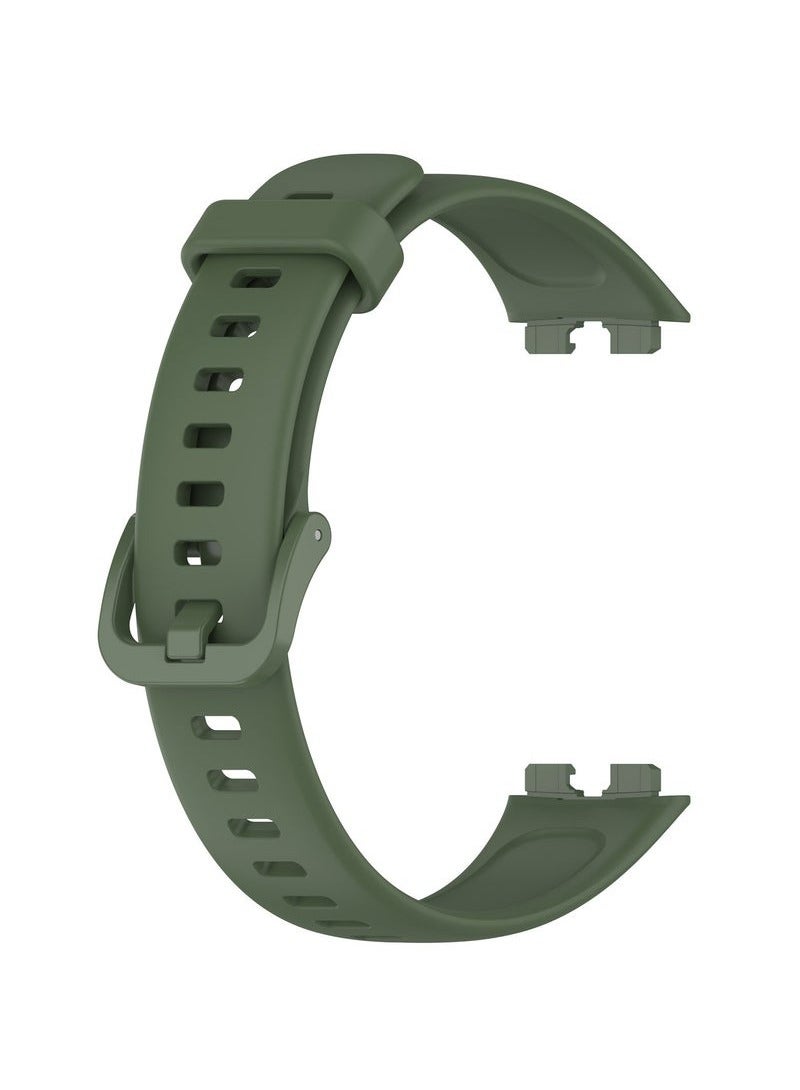 3-Pieces Classic Silicone band Huawei Band 10，Replacement Band Strap Wristband Sport Band，for For Huawei Band 10/Huawei Band 9/Huawei Band 8，waterproof, sweat resistant, comfortable to wear (White/Black/Green) ﻿ - Image 4