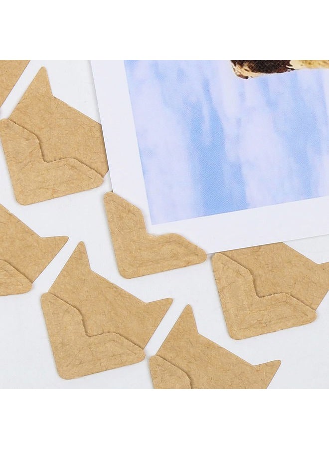 DERAYEE 12 Sheets Photo Corner Stickers, Self Adhesive Photo Mounting Corners for Scrapbooking Photo Album Diary DIY Craft Paper - Image 3