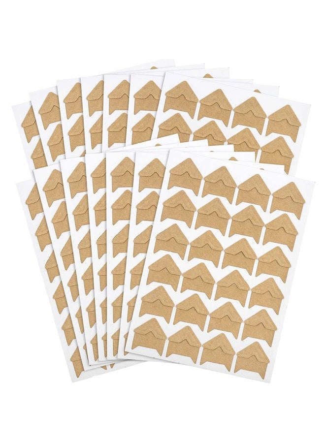 DERAYEE 12 Sheets Photo Corner Stickers, Self Adhesive Photo Mounting Corners for Scrapbooking Photo Album Diary DIY Craft Paper - Image 1